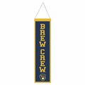 Wraft Fanatics 8 x 32 in. MLB Heritage Slogan Design Milwaukee Brewers Wool Banner 9416647769